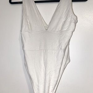 V neck body suit